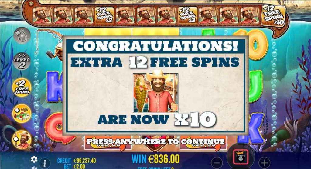 Fonctionnalités bonus de Big Bass Splash